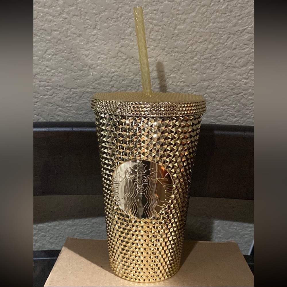 Starbucks Holiday gold grande cup 2022